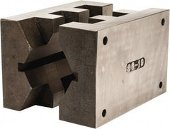 Heinrich - 6" Wide, V-Groove Vise Jaw - Ductile Iron, Fixed Jaw, Compatible with DA-6600-SC Vises - All Tool & Supply