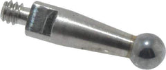 Mitutoyo - 2mm Ball Diam, Carbide, Ball Test Indicator Contact Point - 9.2mm Contact Point Length, Use with Mitutoyo 513 Series Dial Test Indicators - All Tool & Supply