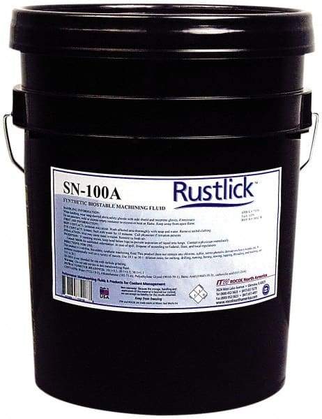 Rustlick - Rustlick SN-100A, 5 Gal Pail Cutting & Grinding Fluid - Synthetic, For Machining, Sawing - All Tool & Supply