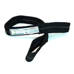 Slings & Tiedowns (Load-Rated); Sling Type: Eye & Eye; Length (Feet): 14; Vertical Capacity (Lb.): 6400; Choker Capacity (Lb.): 5000; Width (Inch): 4; Basket Capacity (Lb.): 12800; Eye Type: Twisted Eye; Sling Material: Nylon; Sling Width: 4 in; Eye Lengt