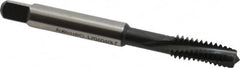 Emuge - 1/4-20 UNC, 3 Flute, Nitride Finish Cobalt Slow Spiral Flute Tap - All Tool & Supply