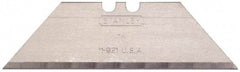 Stanley - 400 Piece Carbon Steel Utility Knife Blade - 2-7/16" OAL, 0.024" Blade Thickness - All Tool & Supply