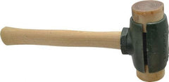 Garland - 4 Lb Head 2" Face Rawhide Split Head Hammer - Wood Handle - All Tool & Supply