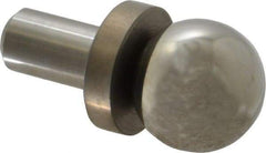 Jergens - 25.4mm Ball Diam, 12.69mm Shank Diam, Stainless Steel Checking Tooling Ball - 1.62" Ball Center to Shank Bottom, 0.7" Ball Center to Shoulder Bottom, with Shoulder, Breakaway - All Tool & Supply