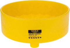 Eagle - 7" High x 18" Diam, Polyethylene, Drum Funnel - 30 to 55 Gal Drum/Pail Capacity - All Tool & Supply