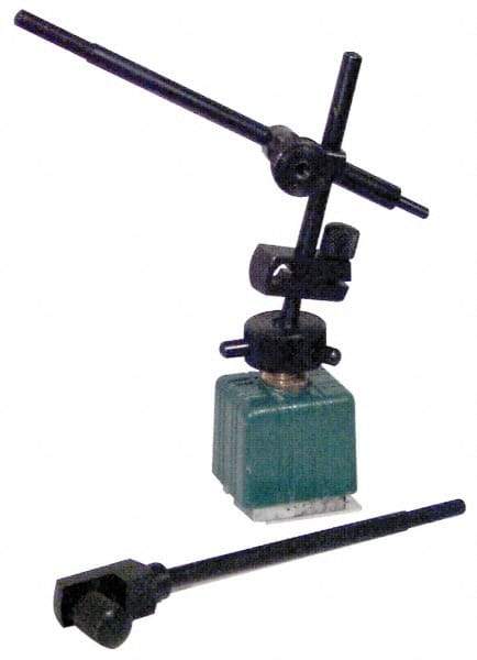 Fowler - Fine Adjustment Indicator Positioner & Holder with Base - Rectangular Base, 1-5/16" Base Height, 1-1/4" Base Length, 1-1/4" Base Width - All Tool & Supply