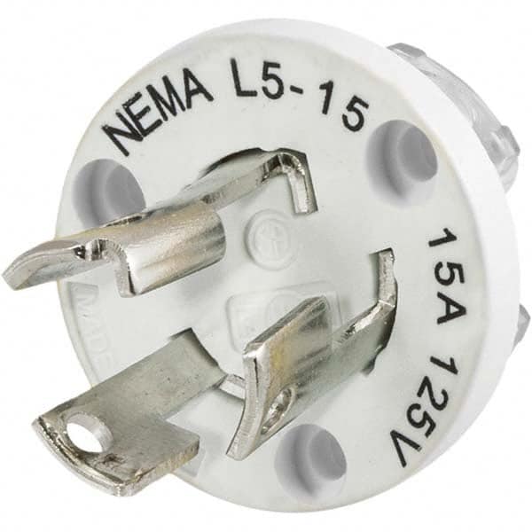 Hubbell Wiring Device-Kellems - 125V 15A NEMA L5-15P Industrial Twist Lock Plug - All Tool & Supply