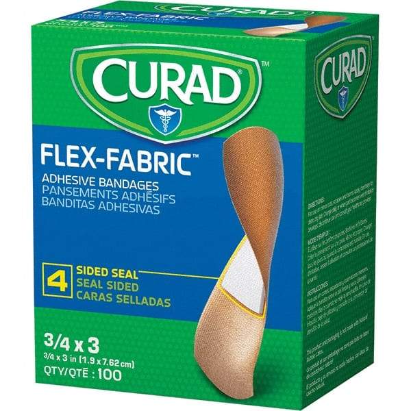 Curad - 3" Long x 3/4" Wide, General Purpose Self-Adhesive Bandage - Woven Fabric Bandage - All Tool & Supply