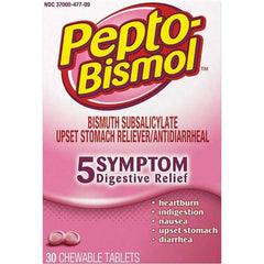 Pepto-Bismol - Original Flavor Medi-First Pain Relief Chewables - Antacids & Stomach Relief - All Tool & Supply