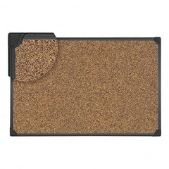 UNIVERSAL - Cork Bulletin Boards Style: Open Cork Bulletin Board Color: Black - All Tool & Supply