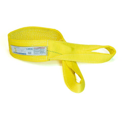 Slings & Tiedowns (Load-Rated); Sling Type: Eye & Eye; Length (Feet): 18; Vertical Capacity (Lb.): 8900; Choker Capacity (Lb.): 7200; Width (Inch): 3; Basket Capacity (Lb.): 17800; Eye Type: Twisted Eye; Sling Material: Polyester; Sling Width: 3 in; Eye L