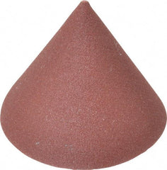 Superior Abrasives - 1-1/2" Diam 180 Grit 60° Included Angle Cone Center Lap - Aluminum Oxide, Very Fine Grade, Lock Nut Mount - All Tool & Supply