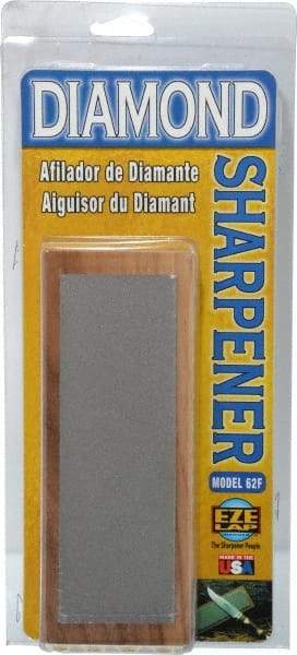 Eze Lap - 6" Long x 2" Wide Diam ond Sharpening Stone - Flat, 600 Grit, Fine Grade - All Tool & Supply