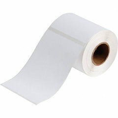 Brady - 6.1" Wide x 4-1/8" Long, White Polyester Inkjet Label - For BradyJet J2000 - All Tool & Supply