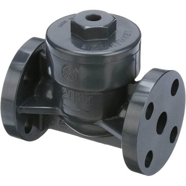 Asahi/America - 2-1/2" PVC Check Valve - Spring Check, Flanged, 150 WOG - All Tool & Supply