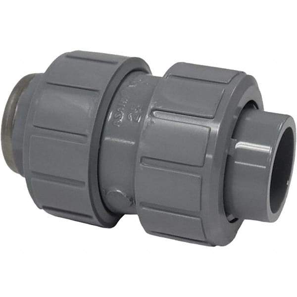 Asahi/America - 1-1/2" CPVC Check Valve - True Union Ball Check, Socket x Thread, 150 WOG - All Tool & Supply