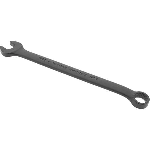 Blackhawk by Proto - 11mm 12 Point Offset Combination Wrench - 15° Offset Angle, 6-81/89" OAL, Steel, Black Finish - All Tool & Supply