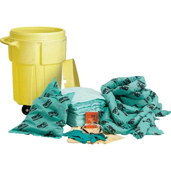 Brady SPC Sorbents - 38 Gal Capacity Chemical Spill Kit - 55 Gal Polyethylene Drum - All Tool & Supply