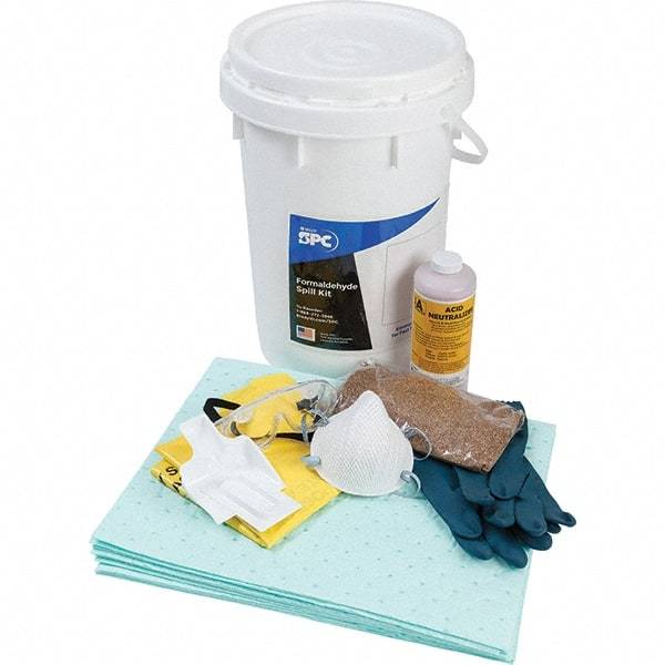 Brady SPC Sorbents - 9 Gal Capacity Hazardous Materials Spill Kit - 6.5 Gal Polyethylene Bucket - All Tool & Supply