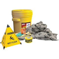 Brady SPC Sorbents - 17 Gal Capacity Universal Spill Kit - 20 Gal Polyethylene Drum - All Tool & Supply