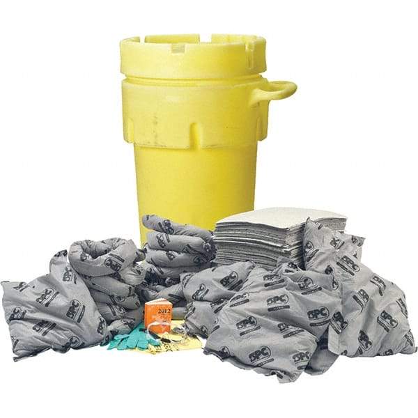 Brady SPC Sorbents - 75 Gal Capacity Universal Spill Kit - 95 Gal Polyethylene Drum - All Tool & Supply