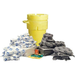 Brady SPC Sorbents - 77 Gal Capacity Oil Only & Universal Spill Kit - 95 Gal Polyethylene Drum - All Tool & Supply