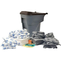 Brady SPC Sorbents - 65 Gal Capacity Oil Only & Universal Spill Kit - 65 Gal Polyethylene Drum - All Tool & Supply