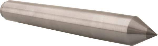 Riten - 1.289" Head Diam, Carbide-Tipped Steel Standard Point Solid Dead Center - B&S 10 Brown & Sharpe Taper, 1.289" Point Diam, 2-1/4" Point Length, 8-9/16" OAL - All Tool & Supply