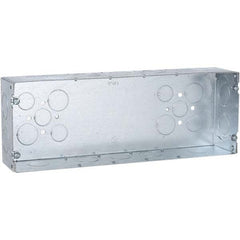 Hubbell-Raco - 4-1/2 x 12-1/4 x 2-1/2" Steel Rectangular Device Box - All Tool & Supply