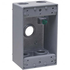 Hubbell-Raco - 4.57 x 2.816 x 2.148" Aluminum Rectangular Weather Resistant Outlet Box - All Tool & Supply