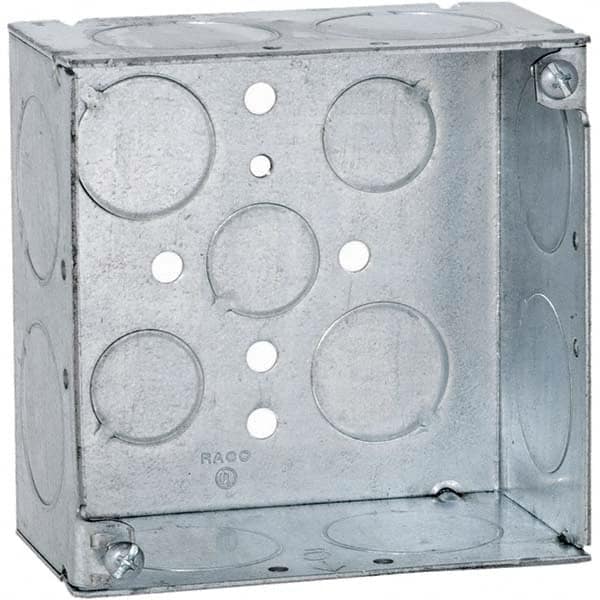 Hubbell-Raco - 4 x 4 x 2-1/2" Steel Square Device Box - All Tool & Supply