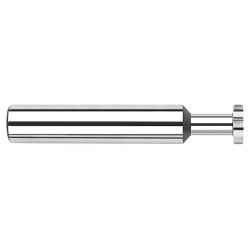 0.5000″ (1/2″) Cutter Diameter × 0.0450″ Radius × 0.2500″ (1/4″) Width × 0.7500″ (3/4″) Neck Length Carbide Corner Radius Standard Keyseat Cutter, 8 Flutes - Exact Industrial Supply