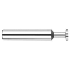 0.5000″ (1/2″) Cutter Diameter × 0.0050″ Radius × 0.0400″ Width × 0.7500″ (3/4″) Neck Length Carbide Corner Radius Standard Keyseat Cutter, 8 Flutes - Exact Industrial Supply