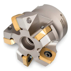 Indexable High-Feed Face Mills; Minimum Cutting Diameter: 2.1440 in; Maximum Cutting Diameter: 3.0000 in; Maximum Depth Of Cut: 0.1070 in; Arbor Hole Diameter (mm): 1.00; Compatible Insert Size Code: 1605; Maximum Ramping Angle: 2.4  ™; Series: 5G5Q; Cutt