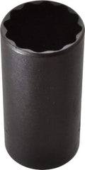 Proto - 1-1/4", 1/2" Drive, Deep Hand Socket - 12 Points, 3-1/4" OAL, Alloy Steel, Black Finish - All Tool & Supply