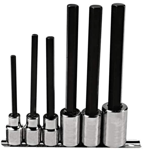 Proto - 6 Piece 1/2" Drive Inch Hex Bit Socket Set - 1/4 to 5/8" Hex - All Tool & Supply