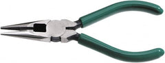 SK - 6-1/2" OAL, 3-1/2" Jaw Length x 5/8" Jaw Width, Long Nose Side Cutting Chain Nose Pliers - All Tool & Supply