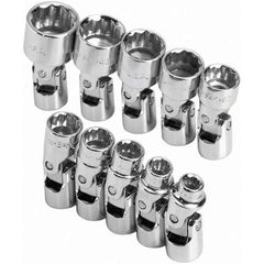 SK - 1/4" Drive Standard Socket Set - 5 to 14mm, Metric Measurement Standard - All Tool & Supply