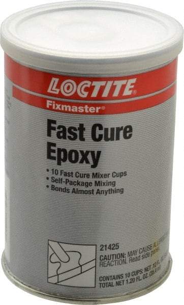 Loctite - 0.14 oz Can Two Part Epoxy - 5 min Working Time, 1,955 psi Shear Strength, Series Fixmaster - All Tool & Supply