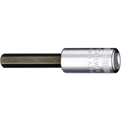 Hand Hex & Torx Bit Sockets; Socket Type: Hex Bit Socket; Hex Size (Inch): 3/16 in; Bit Length: 30 mm; Insulated: No; Tether Style: Not Tether Capable; Material: Chrome Alloy Steel; Finish: Chrome-Plated; Overall Length (Decimal Inch): 2.1700; Non-sparkin