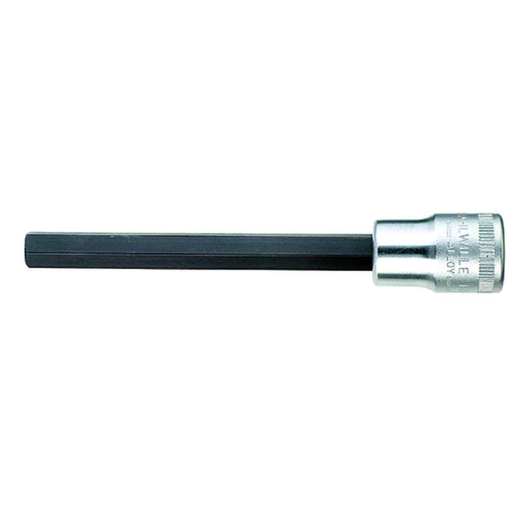 Hand Hex & Torx Bit Sockets; Socket Type: Metric Long Hex Bit Socket; Hex Size (mm): 10.000; Bit Length: 100 mm; Insulated: No; Tether Style: Not Tether Capable; Material: Chrome Alloy Steel; Finish: Chrome-Plated; Overall Length (Decimal Inch): 5.5200; N