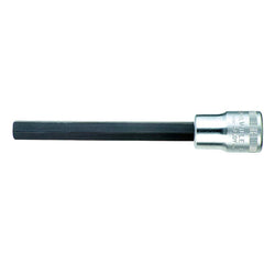 Hand Hex & Torx Bit Sockets; Socket Type: Metric Long Hex Bit Socket; Hex Size (mm): 10.000; Bit Length: 100 mm; Insulated: No; Tether Style: Not Tether Capable; Material: Chrome Alloy Steel; Finish: Chrome-Plated; Overall Length (Decimal Inch): 5.5200; N