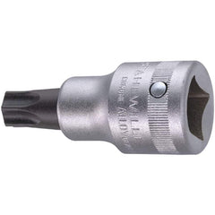 Hand Hex & Torx Bit Sockets; Socket Type: Torx Bit Socket; Drive Size (Fractional Inch): 3/4; Hex Size (mm): 0.000; Torx Size: T60; Bit Length (mm): 25.00; Insulated: No; Tether Style: Not Tether Capable; Material: Chrome Alloy Steel; Finish: Chrome-Plate