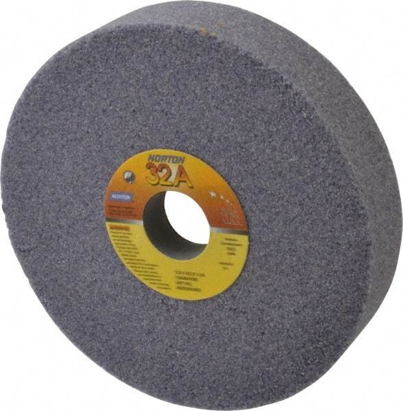 Norton - 7" Diam x 1-1/4" Hole x 1-1/2" Thick, I Hardness, 46 Grit Surface Grinding Wheel - Aluminum Oxide, Type 5, Coarse Grade, 3,600 Max RPM, Vitrified Bond, One-Side Recess - All Tool & Supply