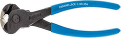 Channellock - 6" OAL, End Cutting Pliers - 11/32" Jaw Length x 1-3/8" Jaw Width, Plastic Dipped Handle - All Tool & Supply