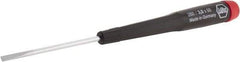 Wiha - 170mm OAL Precision Slotted Screwdriver - 60mm Blade Length, Ergonomic Handle - All Tool & Supply