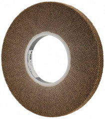 3M - 12" Diam Aluminum Oxide Cutting, Polishing Flap Wheel - 5" Hole, 1" Wide, Density 7, Nonwoven, Medium Grade, 2,700 Max RPM - All Tool & Supply