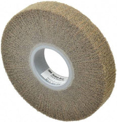 3M - 6" Diam Aluminum Oxide Cutting, Polishing Flap Wheel - 2" Hole, 1" Wide, Density 7, Nonwoven, Medium Grade, 4,000 Max RPM - All Tool & Supply