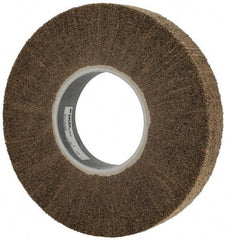 3M - 12" Diam Aluminum Oxide Cutting, Polishing Flap Wheel - 5" Hole, 2" Wide, Density 7, Nonwoven, Medium Grade, 3,400 Max RPM - All Tool & Supply