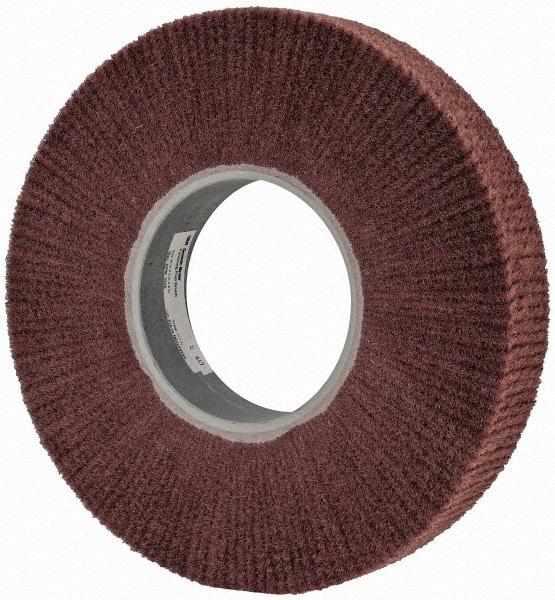 3M - 12" Diam Aluminum Oxide Finishing Flap Wheel - 5" Hole, 2" Wide, Density 3, Nonwoven, Fine Grade, 2,500 Max RPM - All Tool & Supply